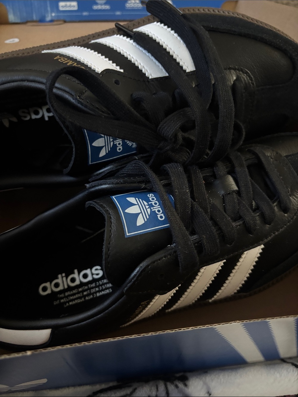 adidas Black and White Classic Samba Sneakers